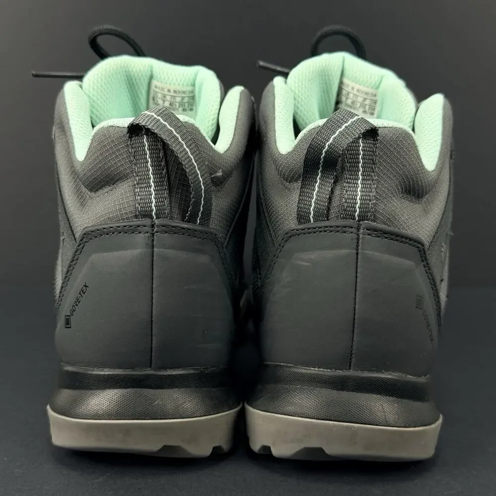 Adidas Terrex AX3 Mid GTX Women’s 8.5 Gray Mint Hiking Trail Boots Gore-Tex